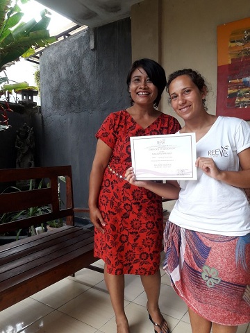 Reeva Bali Spa School Student
